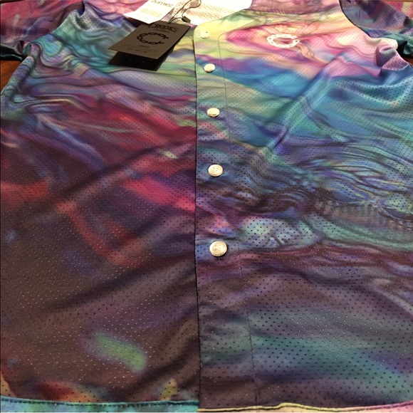 Crooks & Castles Euphoria Mesh Baseball Jersey Small - Picture 7 of 11